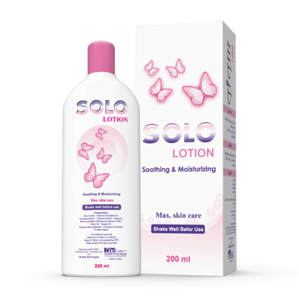 Solo Lotion has a marvelous skin-calming and soothing effect.